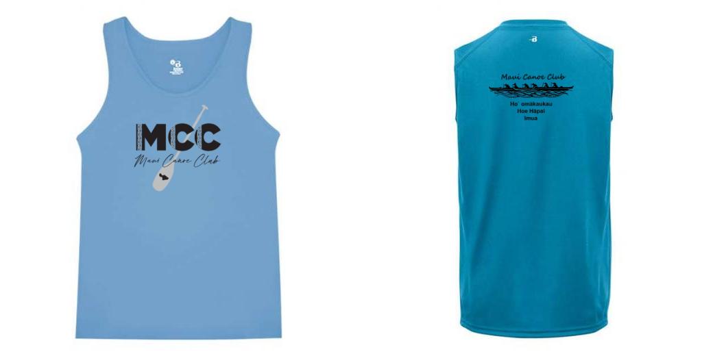 Maui Canoe Club Athletic Tank Blue