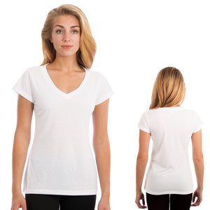 Ladies Fashion Fit V Neck